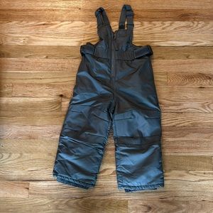 Cat and jack gray snow bib overalls size 2T